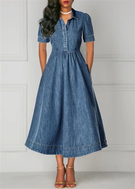 denim dress for older women.